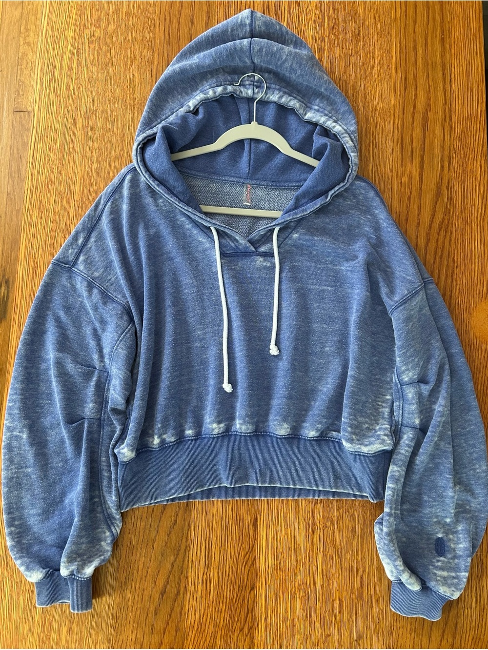 FP Movement Free People Playbook Distressed Cropped Hoodie - Size M